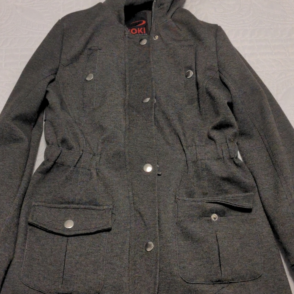 Yoki jacket - military style - gray- trendy!